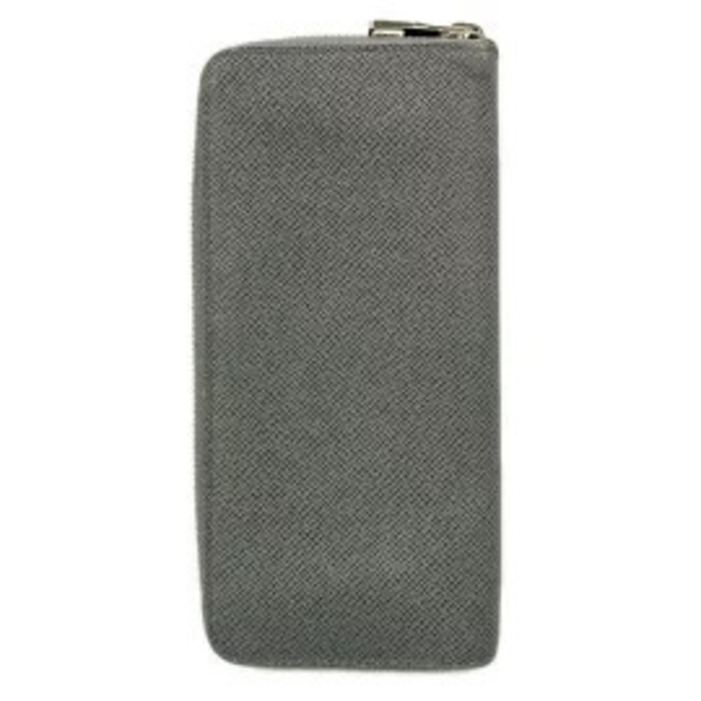 Louis Vuitton Leather Long Wallet Glacier Zippy Vertical Black